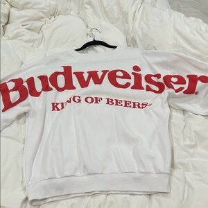 Budweiser Red and White Crewneck